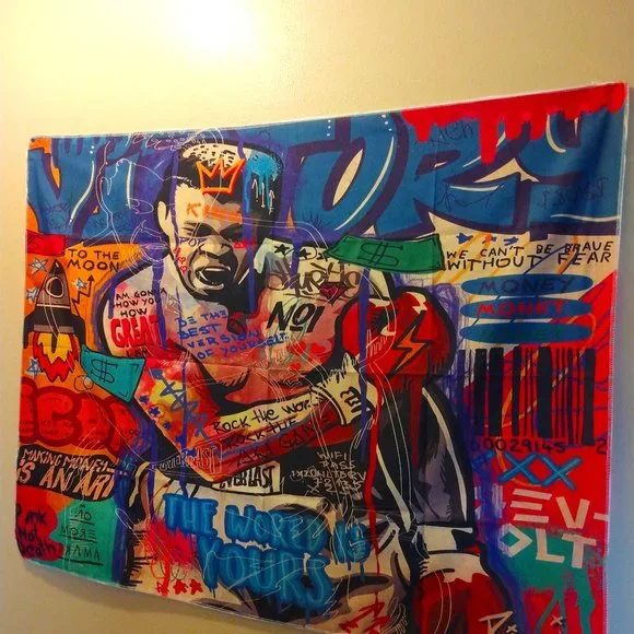 Pop Art Muhammad Ali Victory Tapestry Brand New - Picture 1 of 4